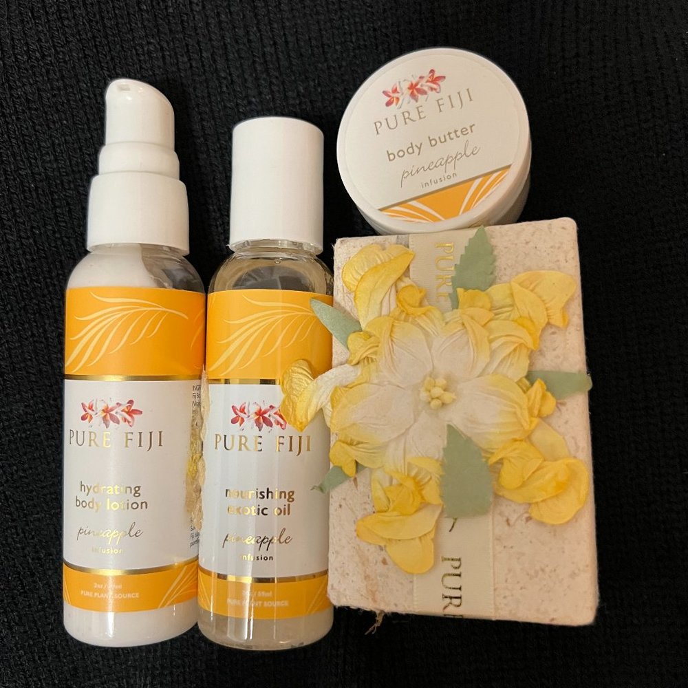 Pure Fiji Body Lotion Gift Kit with Travel Bag, NWT and Never Used